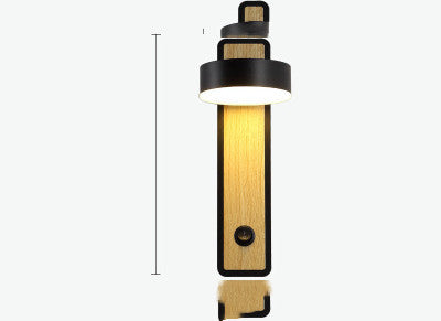 Simple Modern Creative Bedside Bedroom Wall Lamp Desk Hotel Wall Led Lamp Usb Mobile Phone Charging Night Light