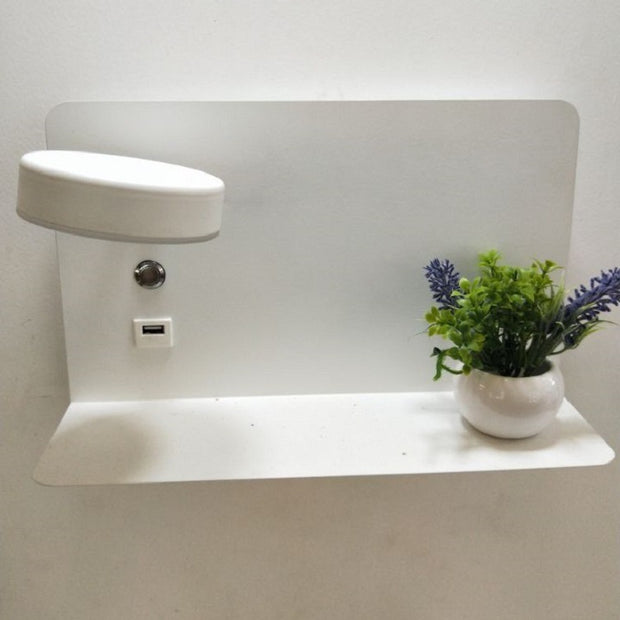 Simple Modern Creative Bedside Bedroom Wall Lamp Desk Hotel Wall Led Lamp Usb Mobile Phone Charging Night Light